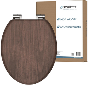 SCHÜTTE WC-Sitz DARKWOOD mit Absenkautomatik aus Hol