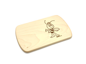 Brettchen mit Biene Willi Einbrand (24 cm)