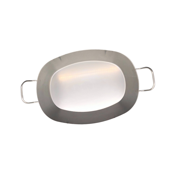 BBQ Eisenpfanne oval in Gastroqualität 37,5x27,5/4,5cm