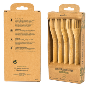Pandoo Bambus Gabeln Verpackung Rückseite