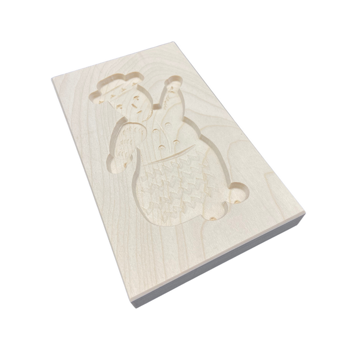 Spekulatiusform Schneemann 15x9 cm