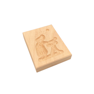 Die Holzwarenfabrik- Springerlesmodel, Birnbaum 7x5 cm/1 Bild Motiv Maria mit Kind 