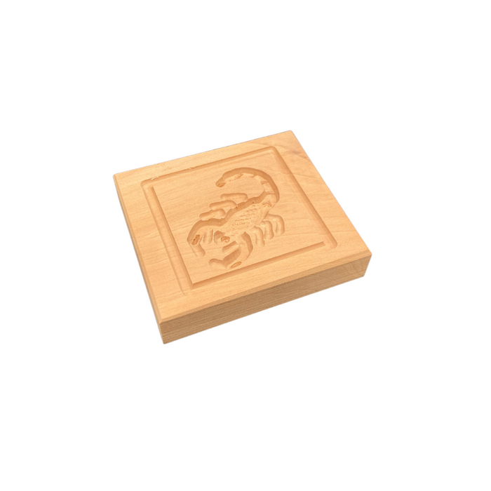 Springerlesmodel, Birnbaum Sternzeichen Skorpion 7x7 cm