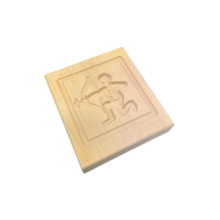 Springerlesmodel, Birnbaum  Sternzeichen Schütze 7x7 cm