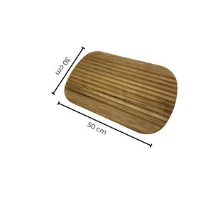 Die Holzwarenfabrik Brotschneidebrett aus Walnuss (50 cm) Abmessungen
