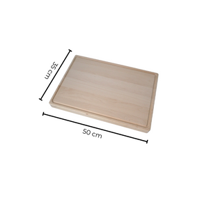Die Holzwarenfabrik Tranchierbrett aus Buche (50 cm) Abmessungen