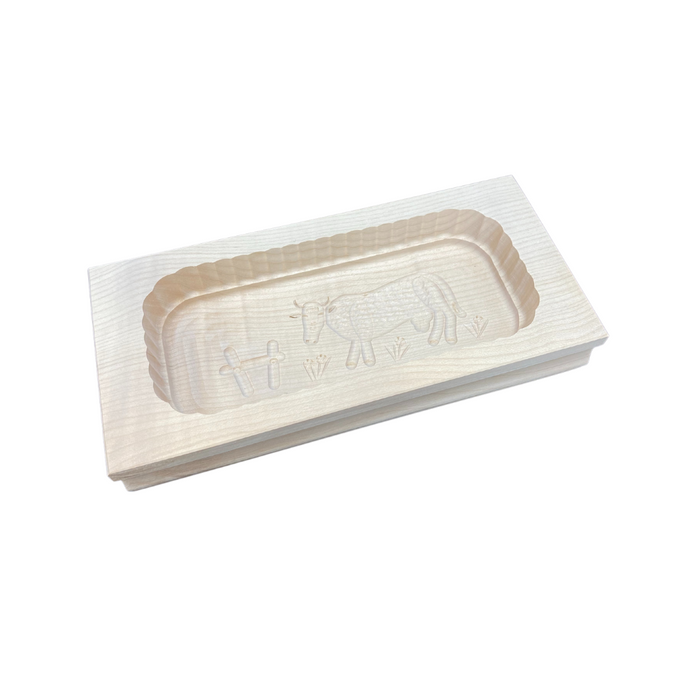 Butterform eckig Motiv Kuh für 500 g
