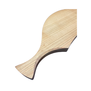 Die Holzwarenfabrik Design-Brett aus geölter Kirsche, Halbmondform Detailansicht Griff