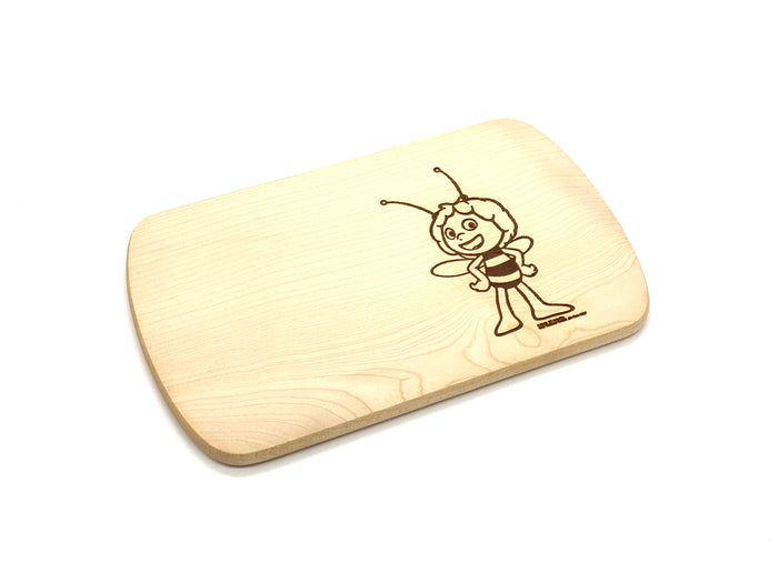 Frühstücksbrett Ahorn mit Motiv Biene Maja 24x15 cm