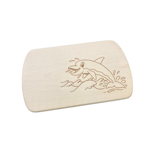 Die Holzwarenfabrik Brettchen mit Motiv Delfin 