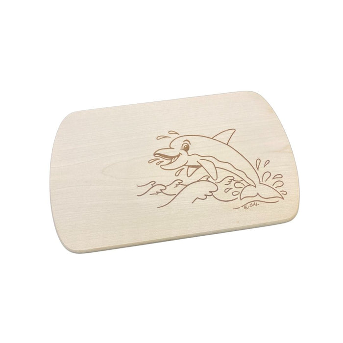 Frühstücksbrett mit Motiv Delfin 24 x 15 cm