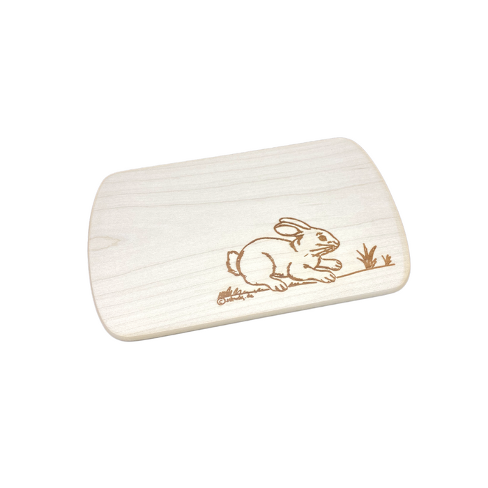 Frühstücksbrett mit Motiv Hase  24 x 15 cm