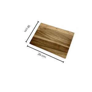 Brettchen Walnuss (26 cm) - Abmessungen