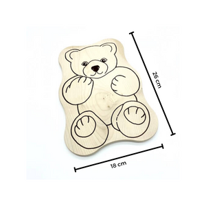 Die Holzwarenfabrik Formbrett "Teddy" Maße