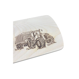 Brettchen mit Motiv  Heuwagen 24 x 15 cm - Details