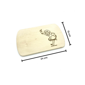Die Holzwarenfabrik Frühstücksbrett mit Motiv Heidi mit Schmetterling Maße