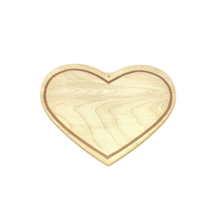 Herzbrettchen mit gebranntem Rand 18,5x14cm