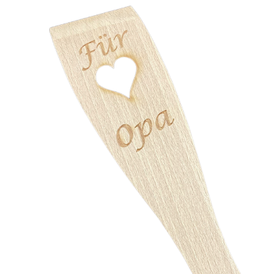 Pfannenwender "Opa" aus Buche, 30 cm