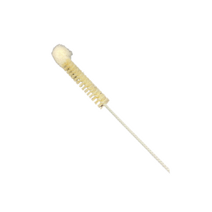 Schmale Flaschenbürste mit schonendem Wollkopf Ø 2 cm - Details