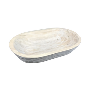 Die Holzwarenfabrik Schale aus Linde Abmessungen 28 cm mal 17 cm, rustikal