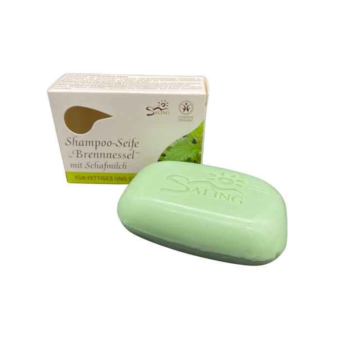 Festes Shampoo  mit Schafmilch und  Brennnesselextrakt, 125g,  cosmos organic zertifiziert