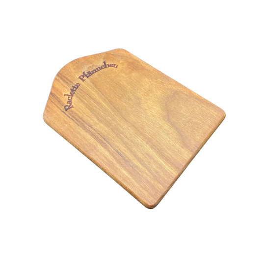Untersetzer für heiße Raclettpfännchen  aus geölter Kirsche 14x10cm