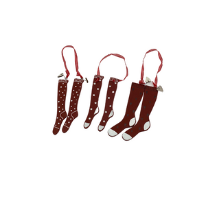 Die Holzwarenfabrik Weihnachtsbaumhänger Socken rot