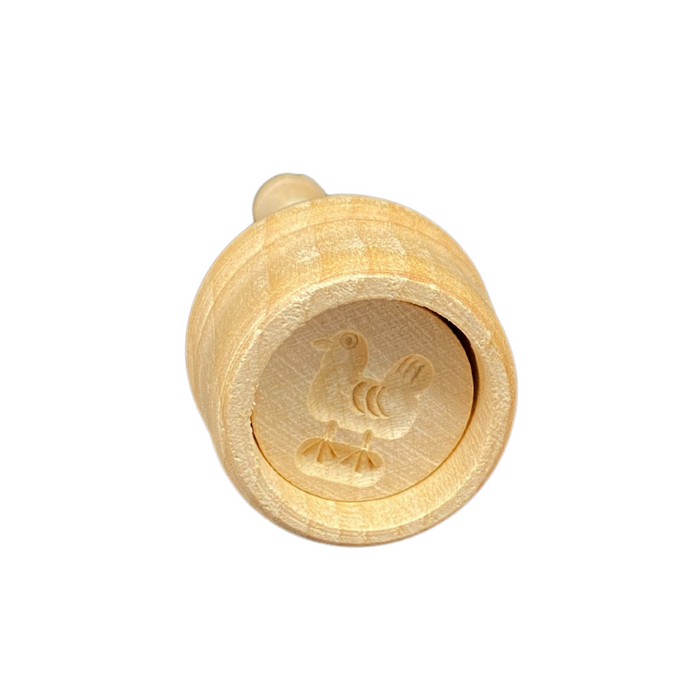 Durchstoßbutterförmchen für 10 g Motiv Hahn