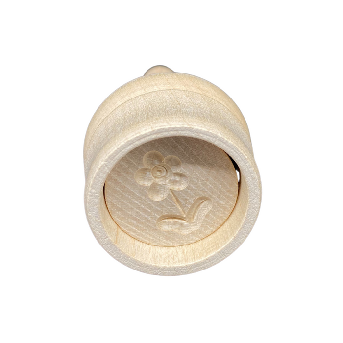Durchstoßbutterförmchen für 20 g Motiv  Blume mit Stiel