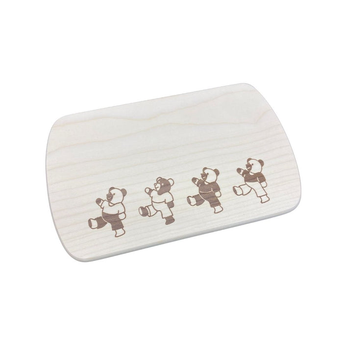 Frühstücksbrett mit Motiv Bärenparade 24 x 15 cm