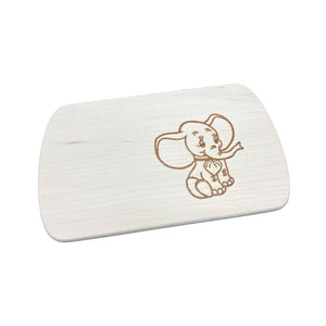 Die Holzwarenfabrik Frühstücksbrett Ahorn mit Motiv "Elefant mit Herz" Gesamtansicht