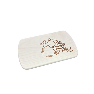 Die Holzwarenfabrik Frühstücksbrettchen mit Motiv Frosch