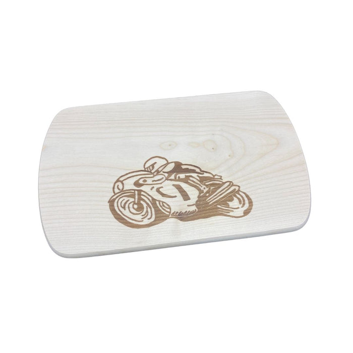 Frühstücksbrett mit Motiv Motorrad 24 x 15 cm B-Ware