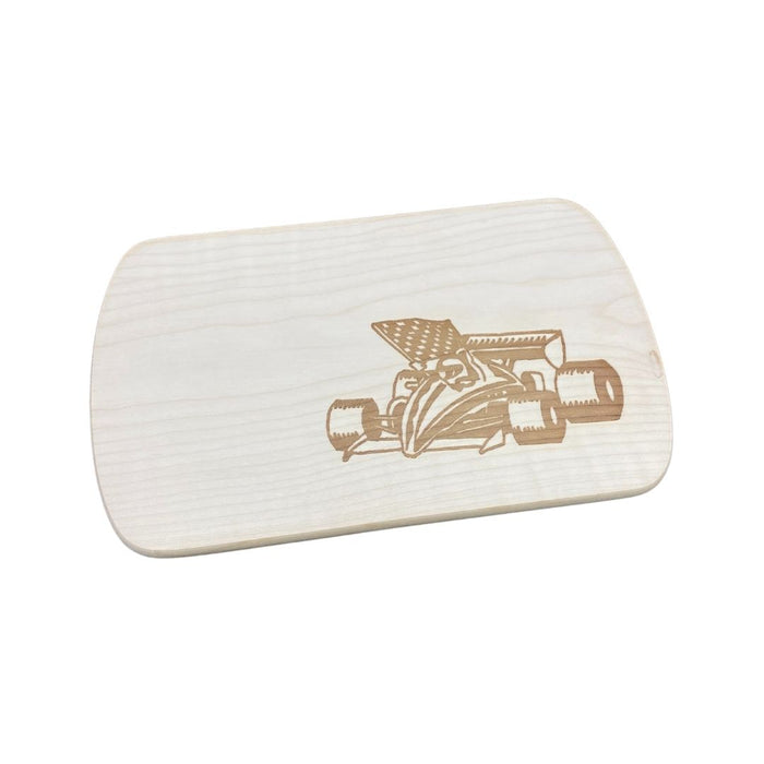 Frühstücksbrett mit Motiv Rennwagen 24 x 15 cm