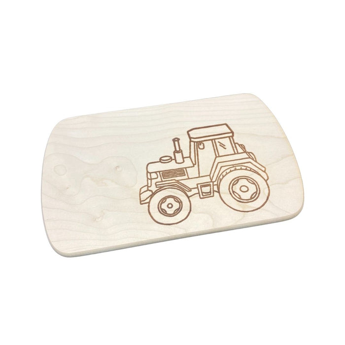 Frühstücksbrett mit Motiv Trecker eckig 24 x 15 cm