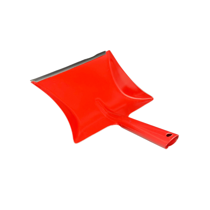 Kehrschaufel rot lackiertes Metall