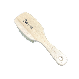 Saunabürste mit Stiel 22 cm lang 