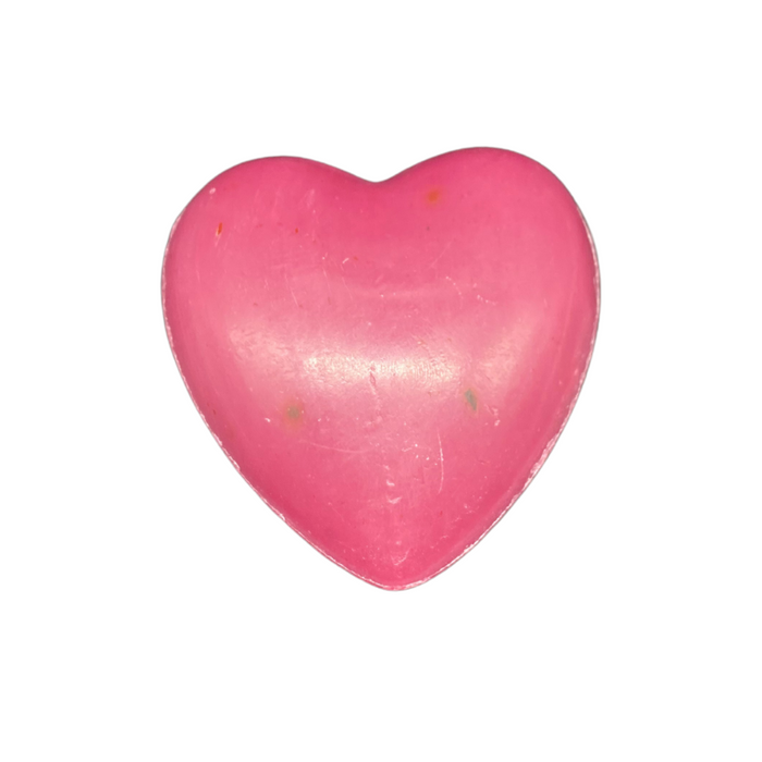 Schafmilchseife "Herz" pink in Tüte, cosmos organic zertifiziert, 65 g