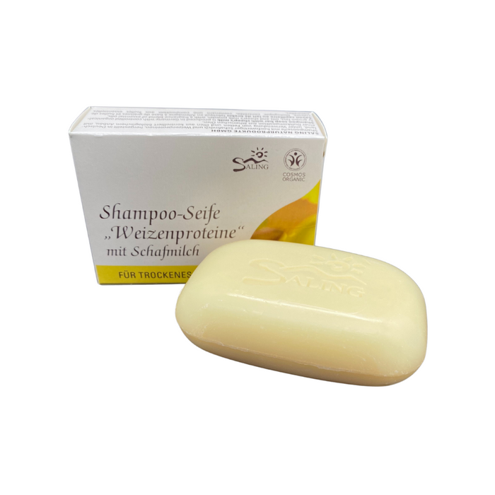 Festes Shampoo mit Schafmilch und Weizenproteinen, 125g, cosmos organic zertifiziert