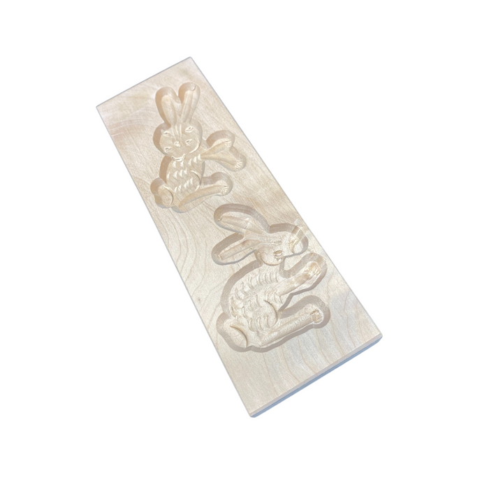Spekulatiusform Hasen 2 Bilder 17x6 cm