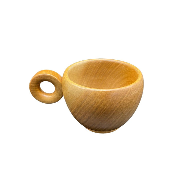 Tasse aus lackiertem Kirschholz Ø ca 7 cm