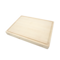 Tranchierbrett aus Ahorn mit Saftrille 40x30x4 cm