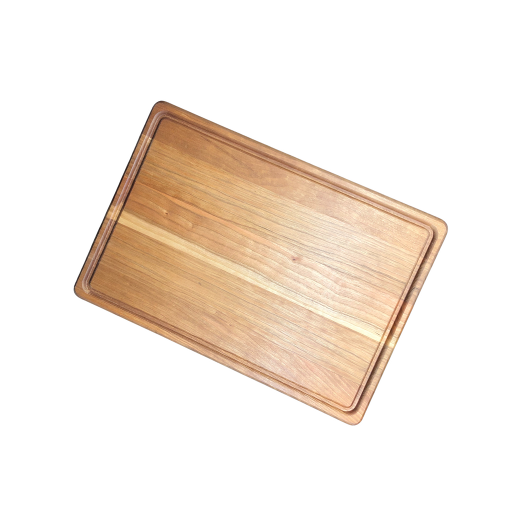 Die Holzwarenfabrik Tranchierbrett aus Kirsche mit Rille (28 cm x 40 cm) Ansicht vorne