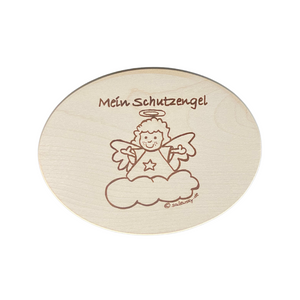 Die Holzwarenfabrik Türschild aus Ahorn "Mein Schutzengel" Oben