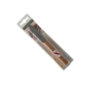 Windmühlenmesser Gemüsemesser Griff aus Rotbuche gerade Klinge 8,5 cm nicht-rostfrei, mit Verpackung